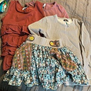 Girls Matilda Jane skirt and shirt set